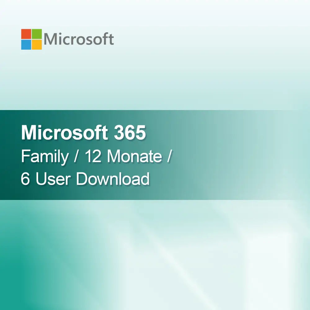 Microsoft 365 Family / 12 Monate / 6 User Download